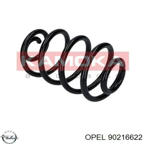 90216622 Opel muelle de suspensión eje trasero