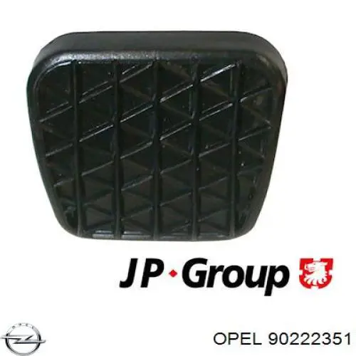 90222351 Opel revestimiento de pedal, pedal de freno