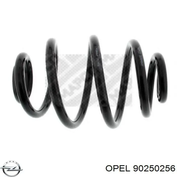 90250256 Opel muelle de suspensión eje trasero