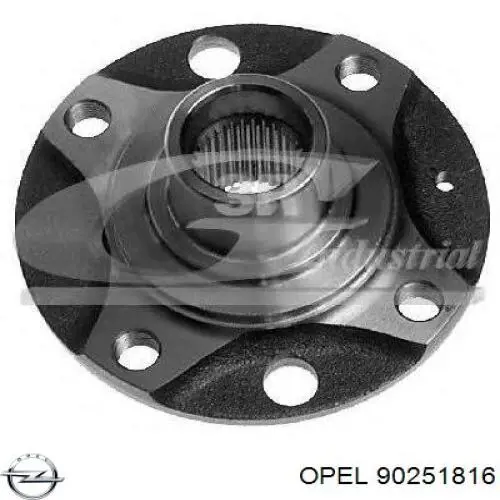 90251816 Opel cubo de rueda delantero