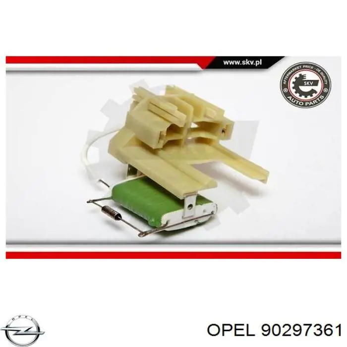 Resitencia, ventilador habitáculo Opel 90297361