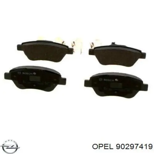 90297419 Opel pastillas de freno delanteras