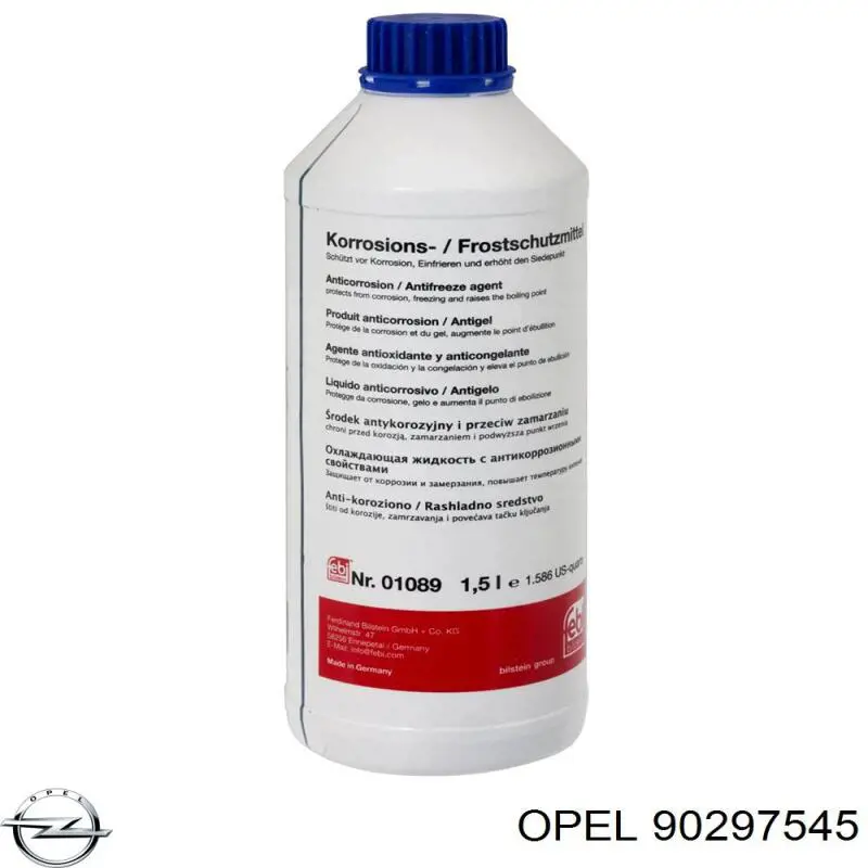 Comprar 90297545 Opel Liquido anticongelante 