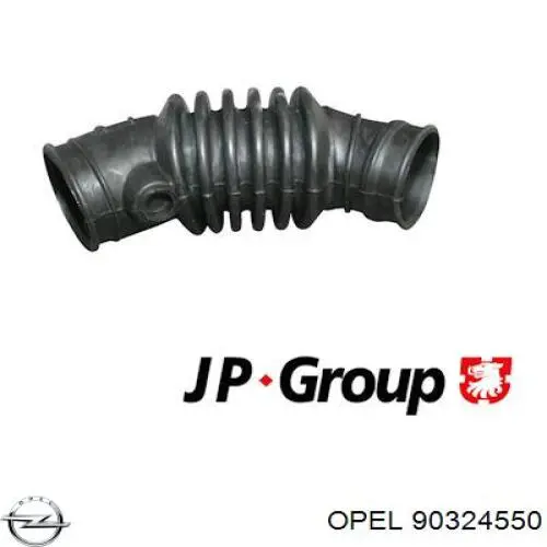 Conducto de aire, salida del filtro de aire 90324550 Opel