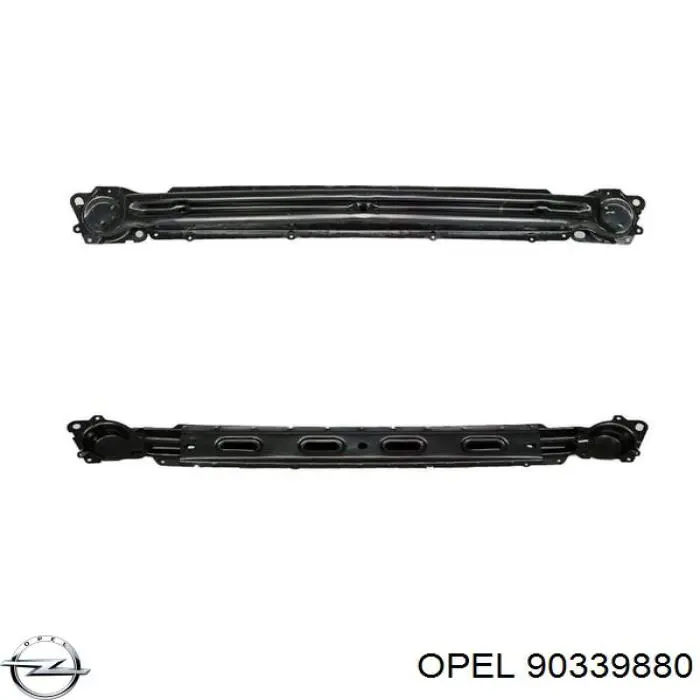 90339880 Opel refuerzo parachoque delantero