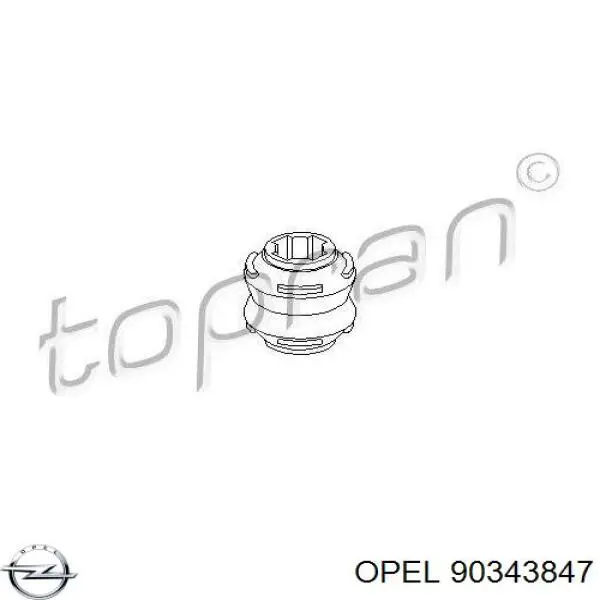 90343847 Opel casquillo del soporte de barra estabilizadora trasera