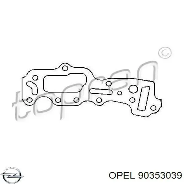 90353039 Opel junta, cárter de mando, derecha