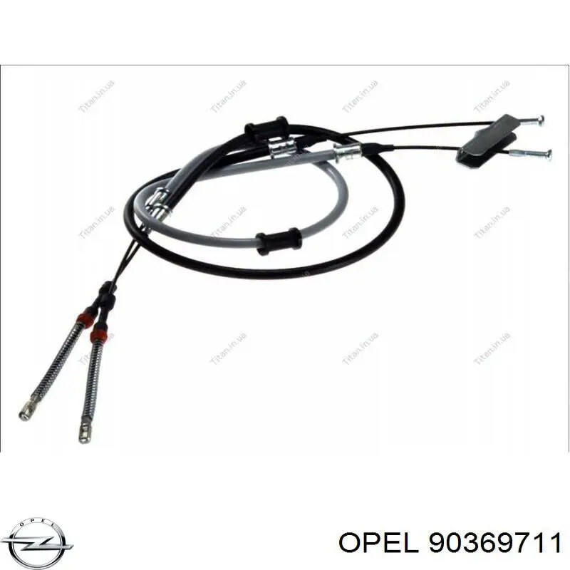 999175 SPJ Cable de freno de mano trasero derecho/izquierdo