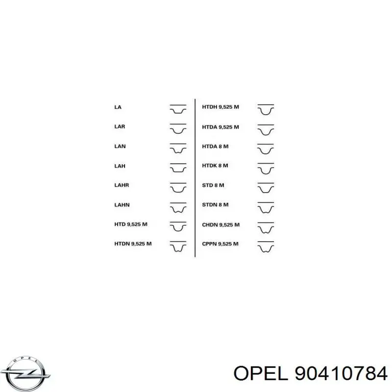 Correa de distribución Opel 90410784 precio, desde 21,54 EUR