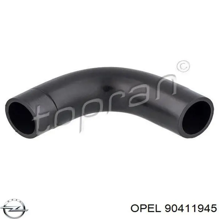 90411945 Opel tubo de ventilacion del carter (separador de aceite)