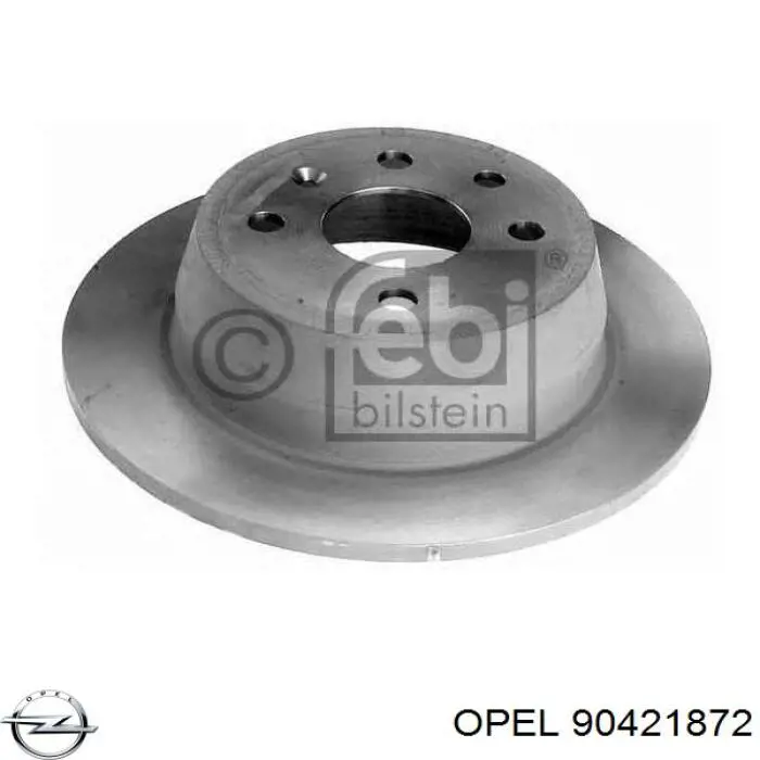 90421872 Opel disco de freno trasero