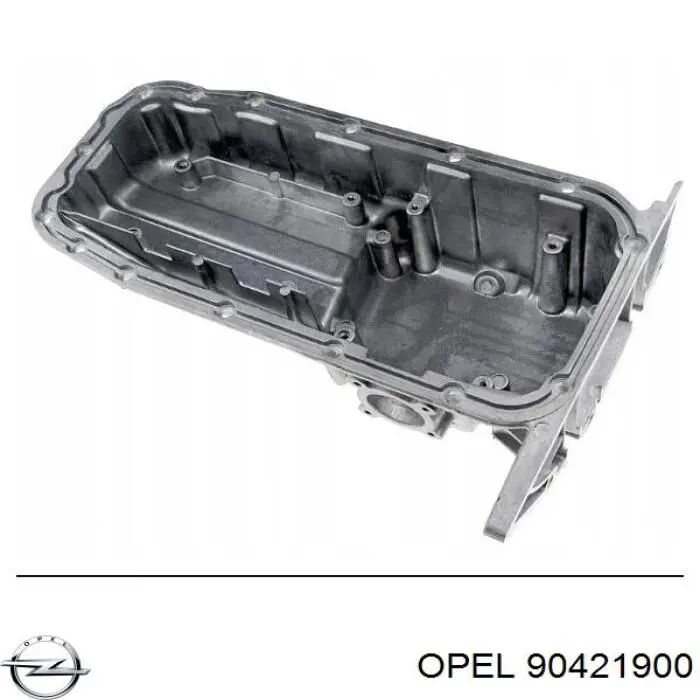 90421900 Opel tubería de radiador arriba