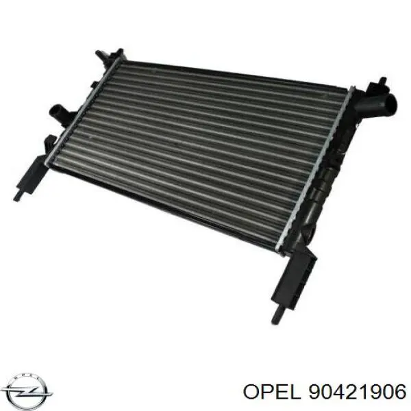 90421906 Opel manguera refrigerante para radiador inferiora