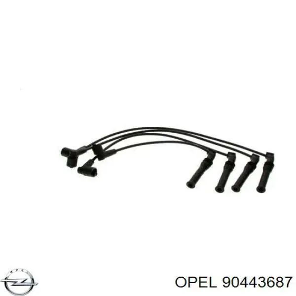 90443687 Opel juego de cables de encendido