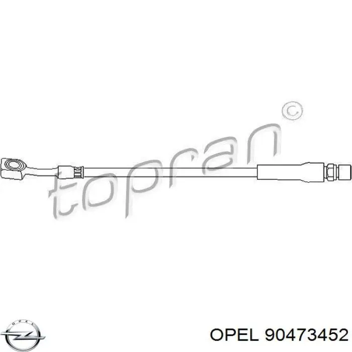 90473452 Opel latiguillo de freno delantero
