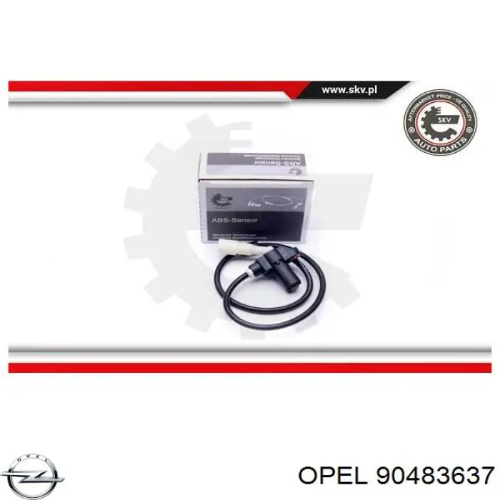 Sensor ABS 90483637 Opel