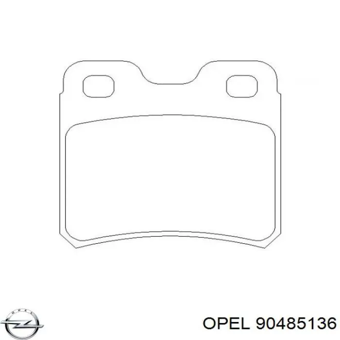 Comprar 90485136 Opel Pastillas de freno traseras