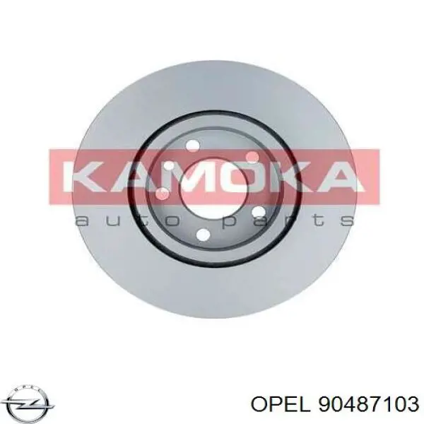 Disco de freno delantero Opel 90487103