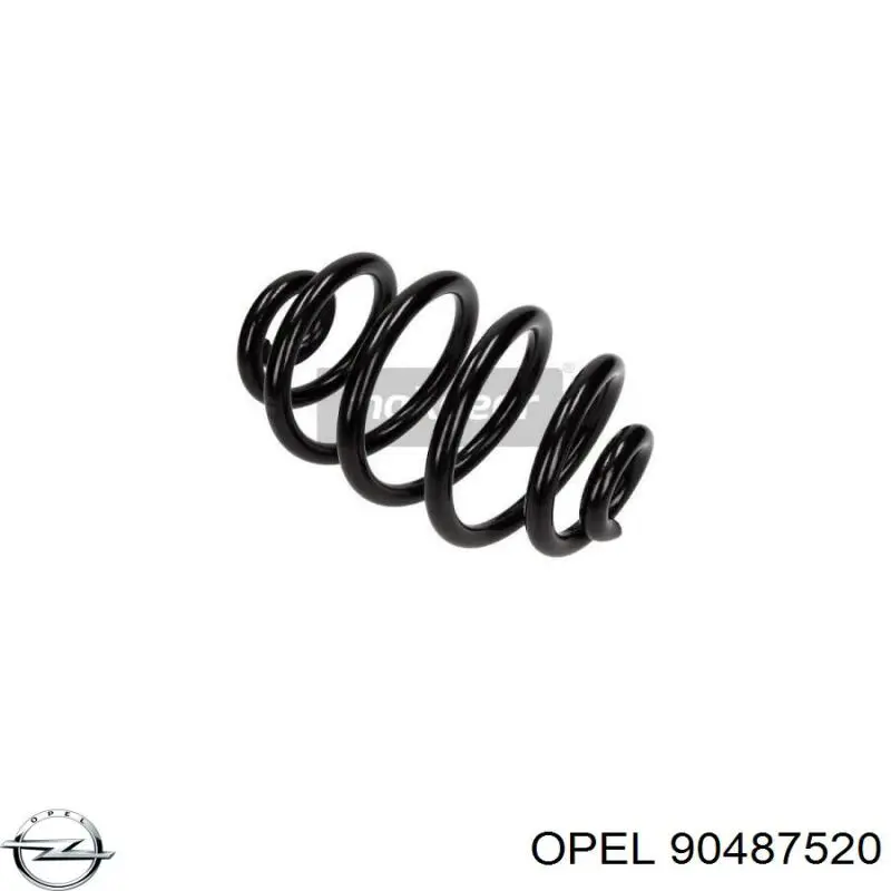 90487520 Opel muelle de suspensión eje trasero