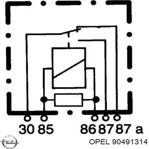 90491314 Opel relé eléctrico multifuncional
