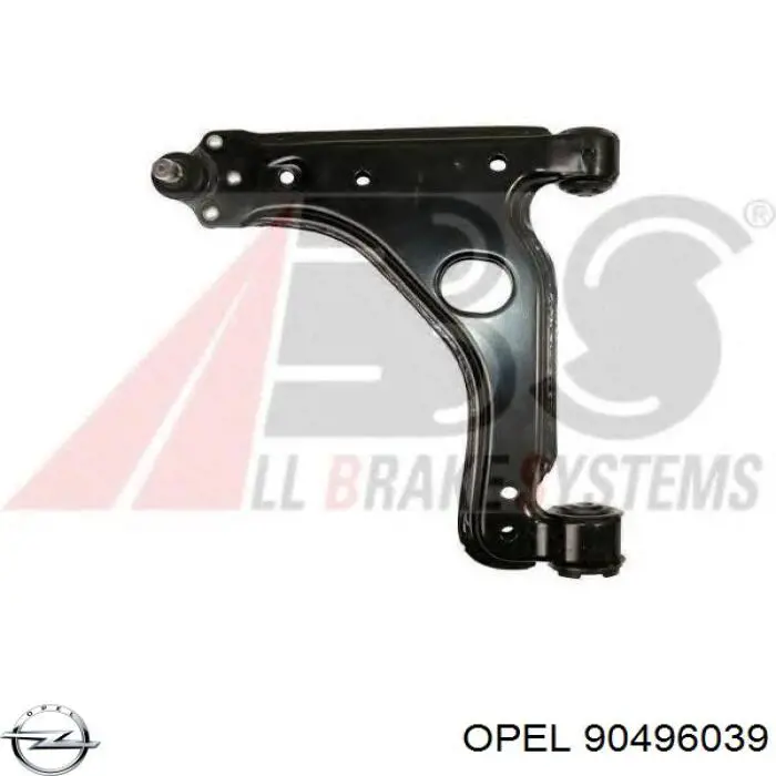 90496039 Opel barra oscilante, suspensión de ruedas delantera, inferior izquierda