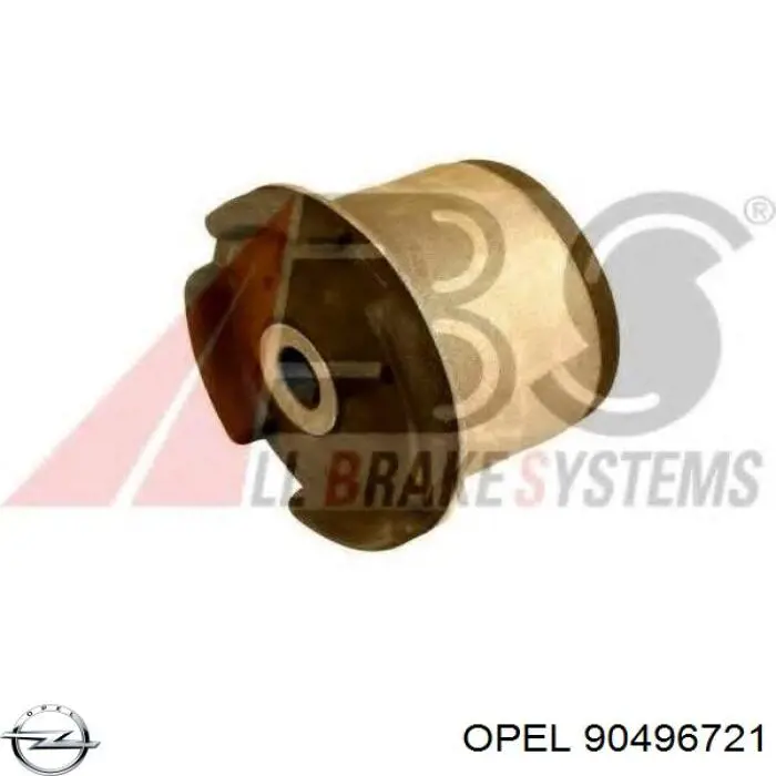 90496721 Opel suspensión, cuerpo del eje trasero