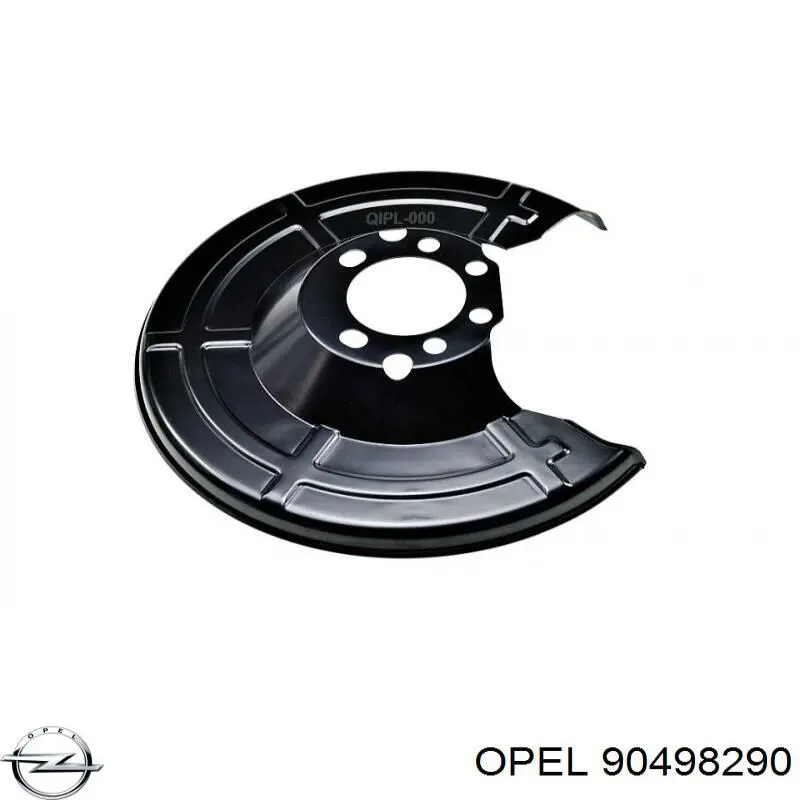 90498290 Opel chapa protectora contra salpicaduras, disco de freno trasero