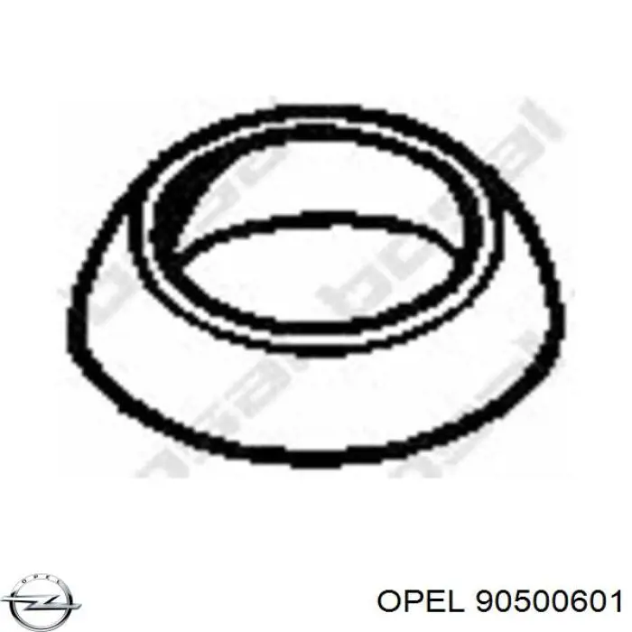90500601 Opel junta, tubo de escape silenciador