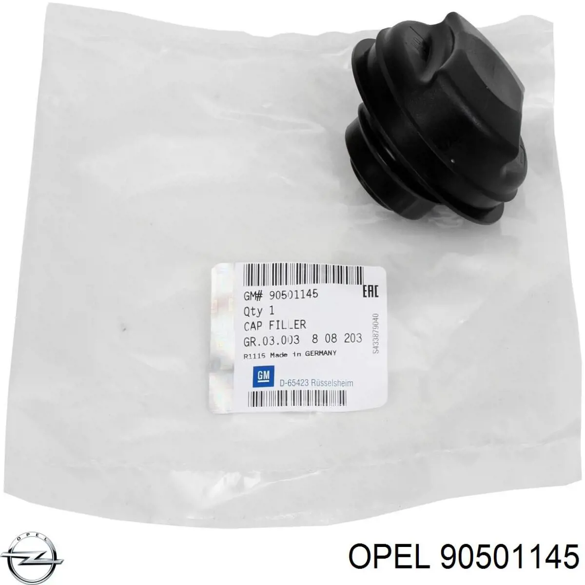 90501145 Opel tapa (tapón del depósito de combustible)