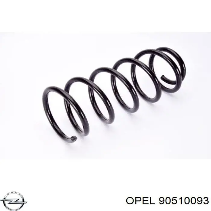 90510093 Opel muelle de suspensión eje delantero