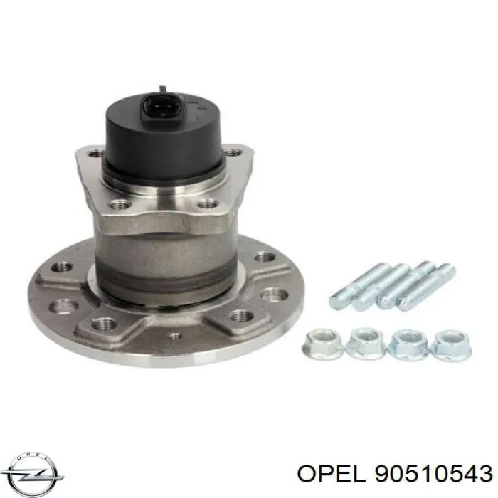 90510543 Opel cubo de rueda trasero