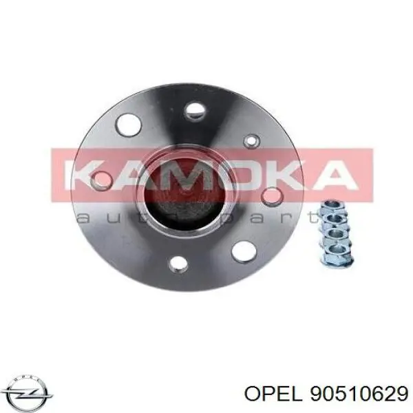 90510629 Opel cubo de rueda trasero