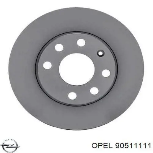 90511111 Opel freno de disco delantero