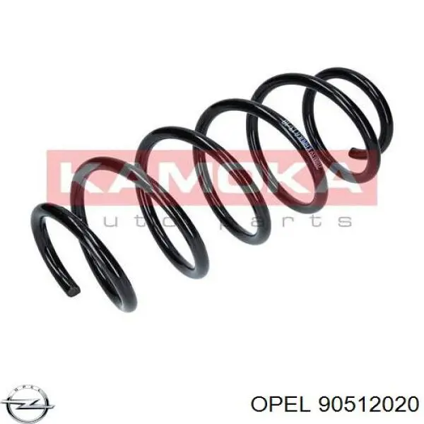 90512020 Opel muelle de suspensión eje delantero