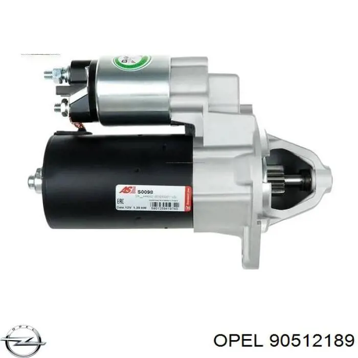 90512189 Opel motor de arranque