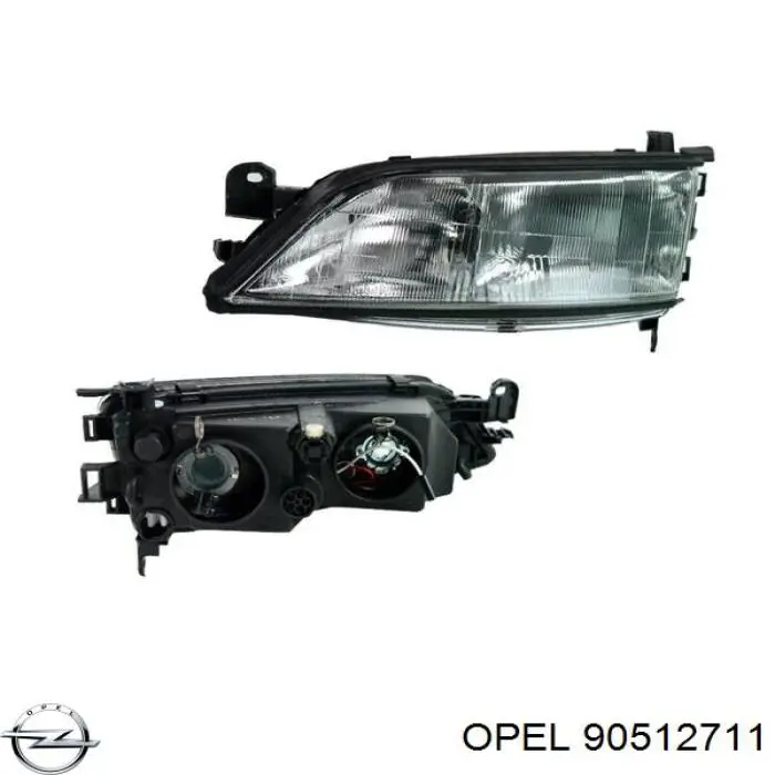 90512711 Opel faro izquierdo