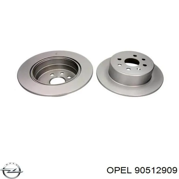 90512909 Opel disco de freno trasero