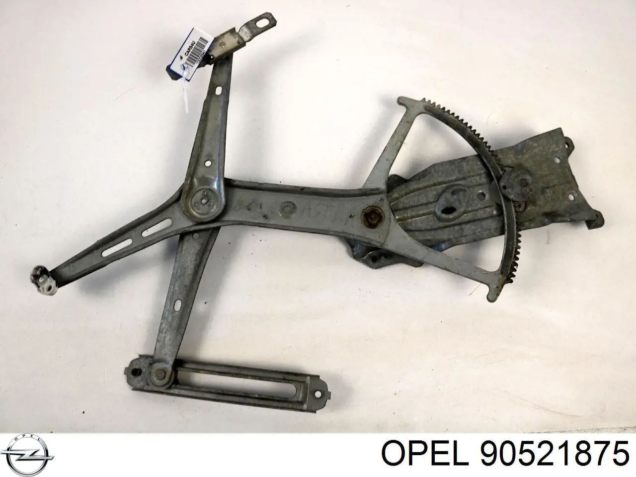 90521875 Opel mecanismo de elevalunas, puerta delantera izquierda