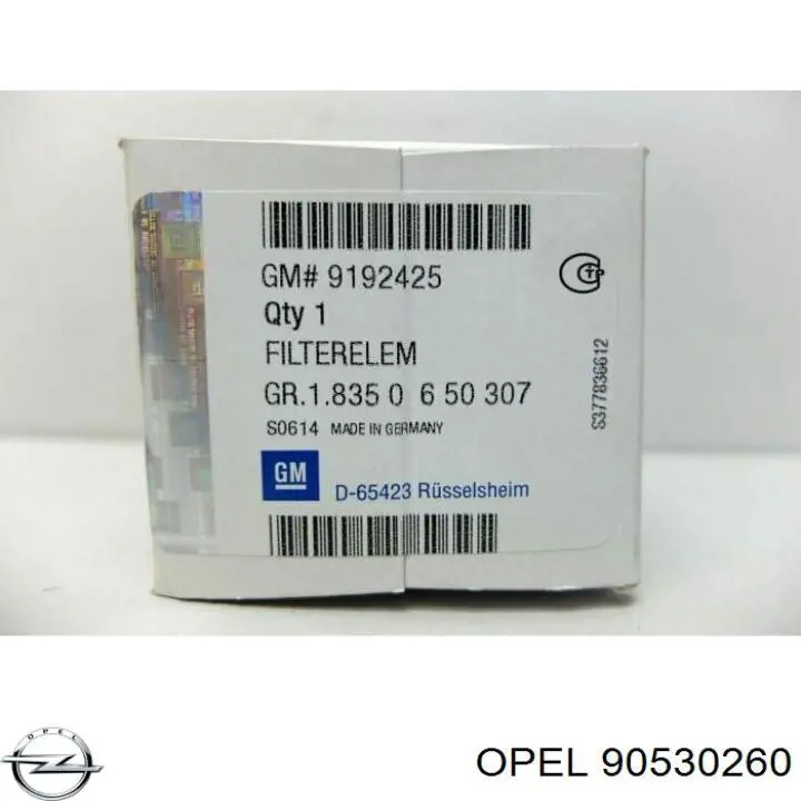 90530260 Opel filtro de aceite