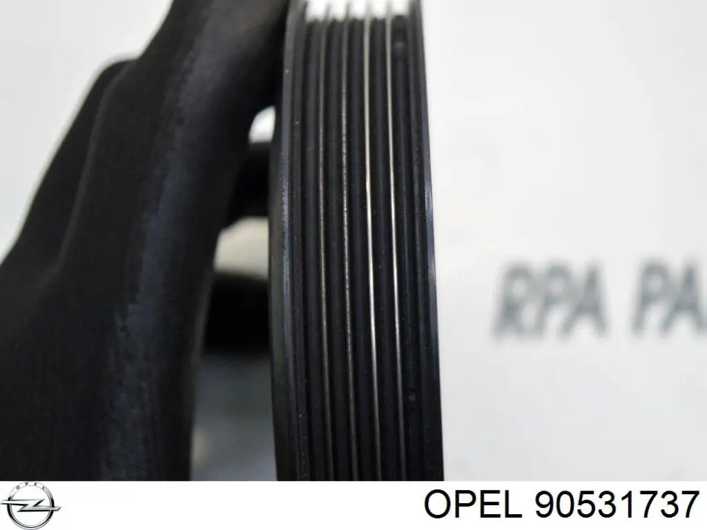 Polea de bomba de agua 90531737 Opel