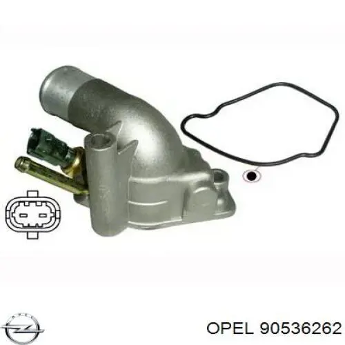 90536262 Opel caja del termostato