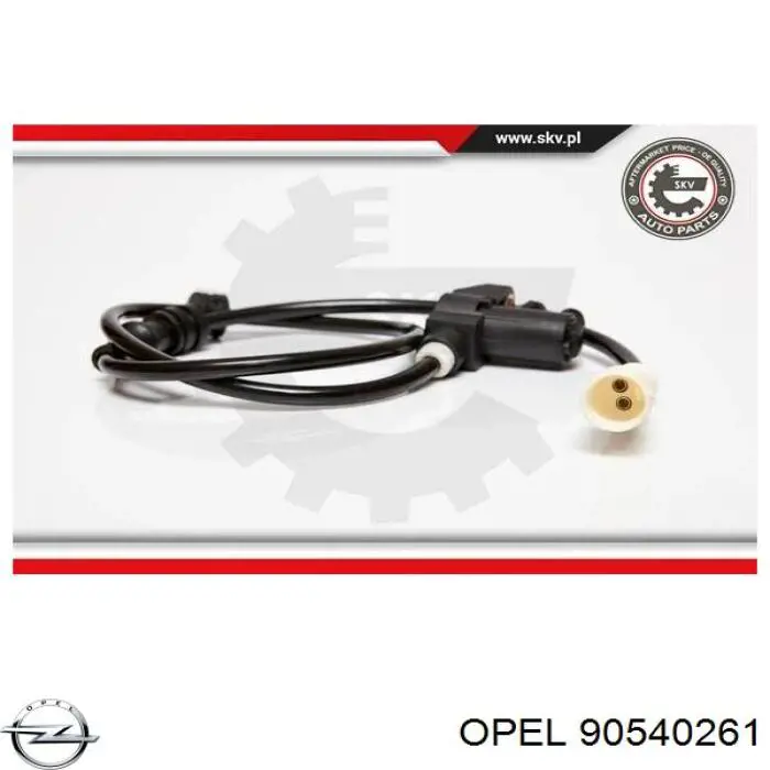 90540261 Opel sensor abs delantero