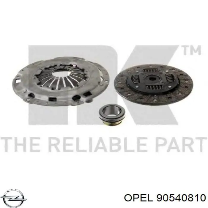 90540810 Opel kit de embrague (3 partes)