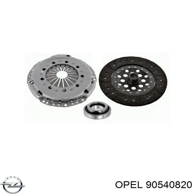 90540820 Opel kit de embrague (3 partes)