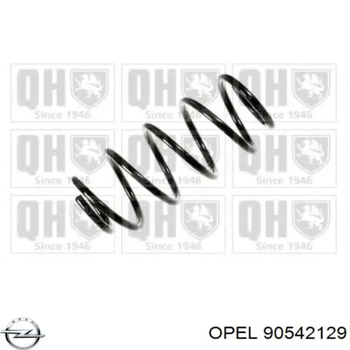 90542129 Opel muelle de suspensión eje delantero