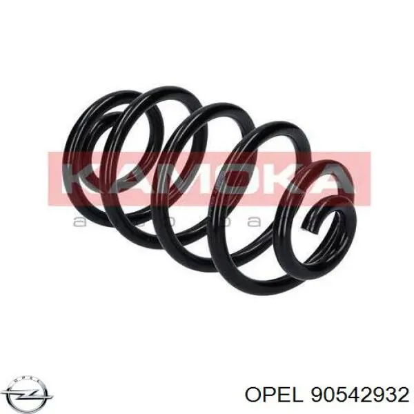 90542932 Opel muelle de suspensión eje trasero