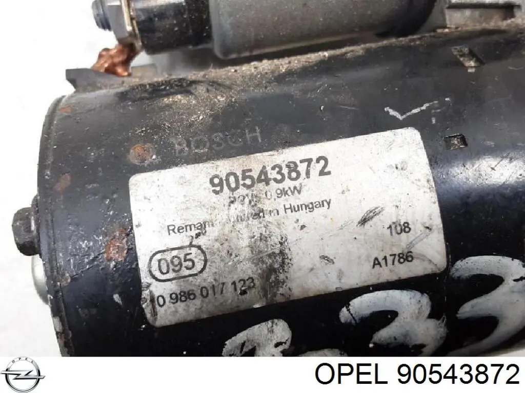 90543872 Opel motor de arranque