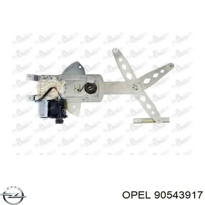 90543917 Opel mecanismo de elevalunas, puerta delantera izquierda