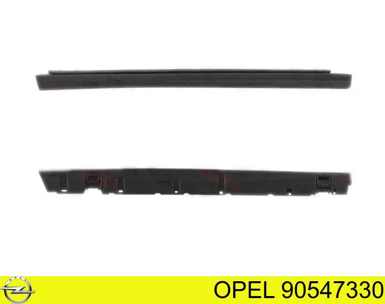 Moldura de umbral exterior derecha para Opel Astra (F69)