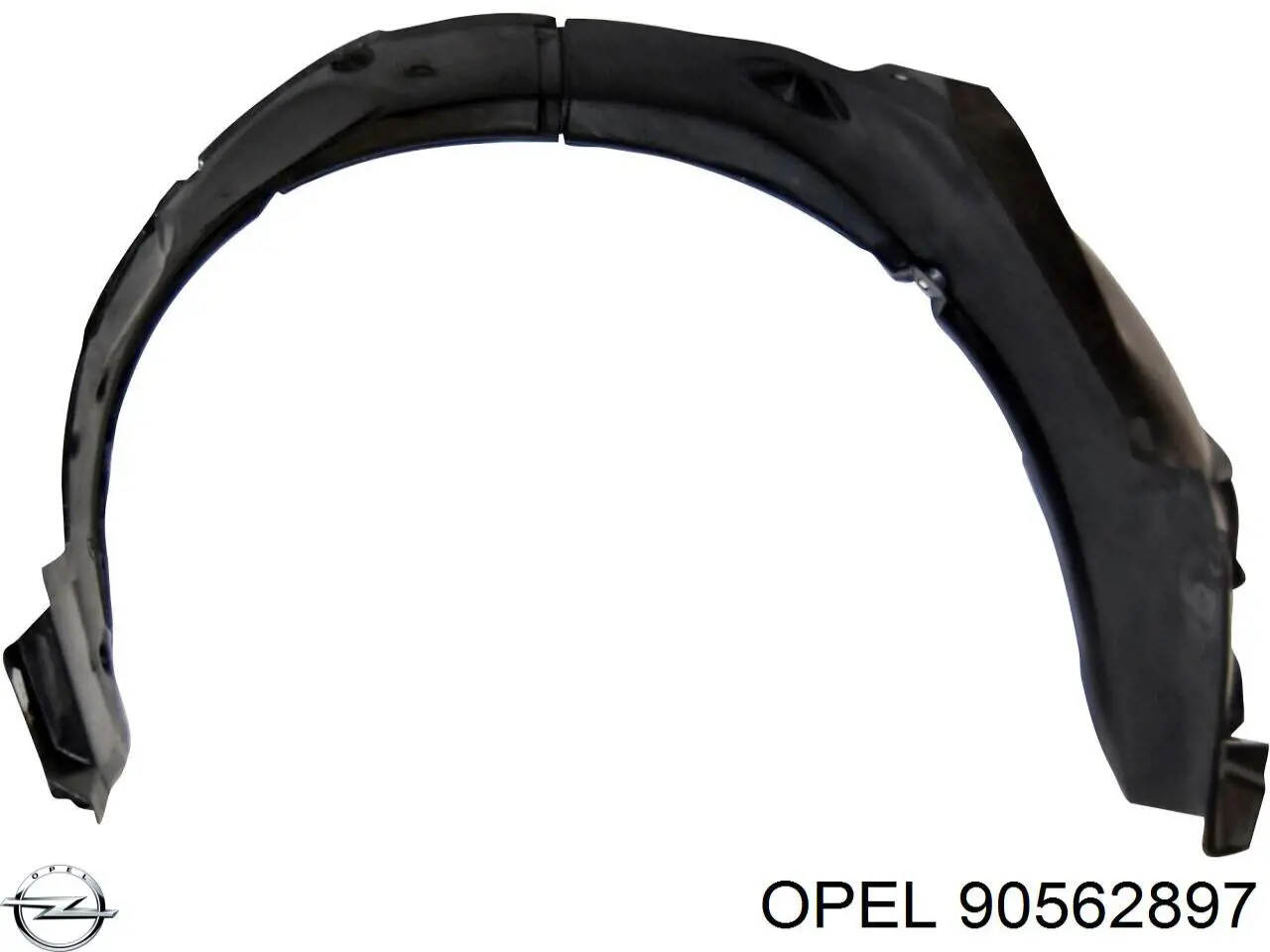 90562897 Opel guardabarros interior, aleta delantera, izquierdo